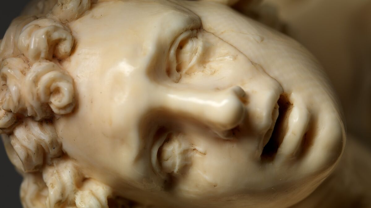 Saint Sebastian, Circle of Master of the Furies (Austrian), Ivory; kingwood socle, Austrian, possibly Salzburg