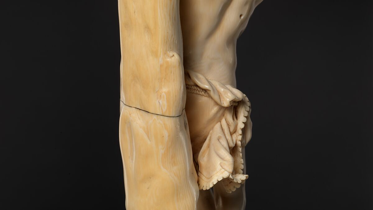 Saint Sebastian, Circle of Master of the Furies (Austrian), Ivory; kingwood socle, Austrian, possibly Salzburg