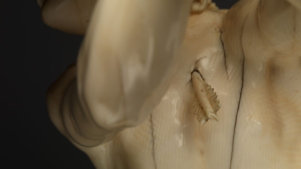 Saint Sebastian, Circle of Master of the Furies (Austrian), Ivory; kingwood socle, Austrian, possibly Salzburg