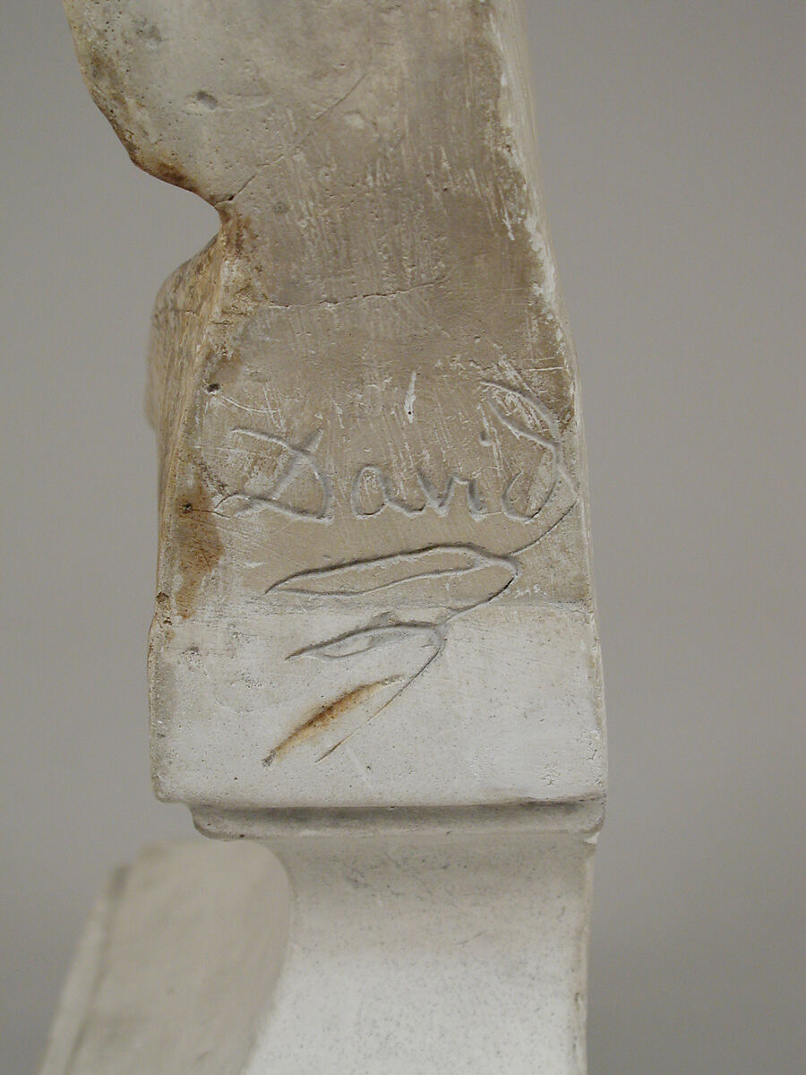 Profile head of Napoleon, Pierre Jean David d'Angers (French, Angers 1788–1856 Paris), Patinated plaster, French