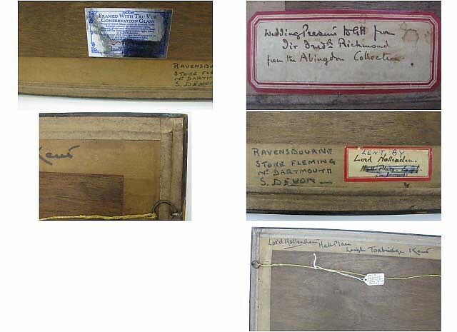 Blackwork Embroidery, Linen embroidered with silk and gilded silver precious metal-wrapped threads, British