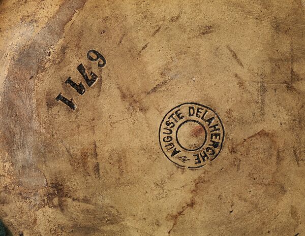 Tall vase with four handles, Auguste Delaherche (French, Beauvais 1857–1940 Paris), Stoneware, French, Paris