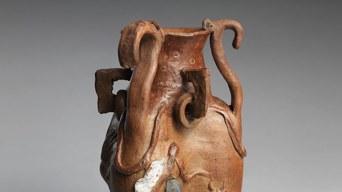 Vessel with Women and Goats, Paul Gauguin (French, Paris 1848–1903 Atuona, Hiva Oa, Marquesas Islands), Stoneware, French, Paris