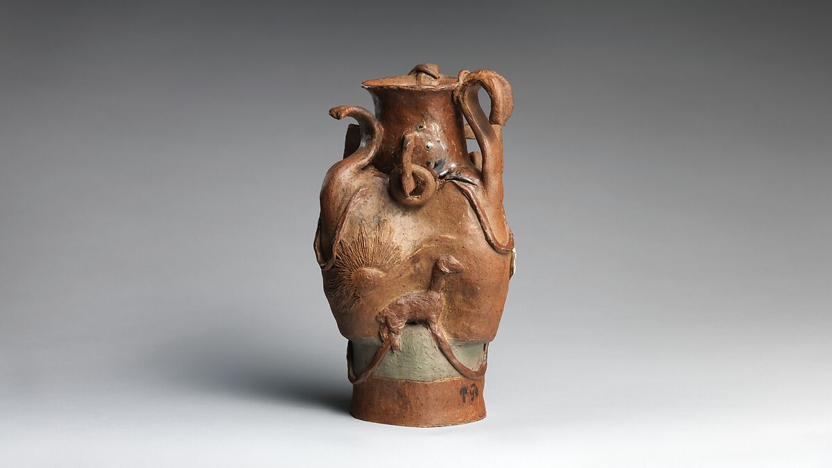 Vessel with Women and Goats, Paul Gauguin (French, Paris 1848–1903 Atuona, Hiva Oa, Marquesas Islands), Stoneware, French, Paris