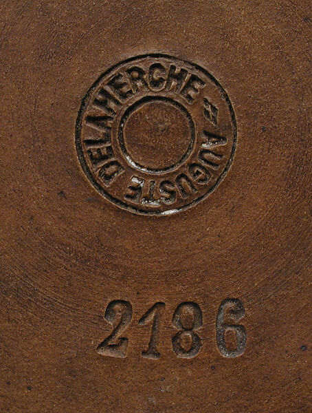 Vase with peacock feathers, Auguste Delaherche (French, Beauvais 1857–1940 Paris), Stoneware, French, Paris