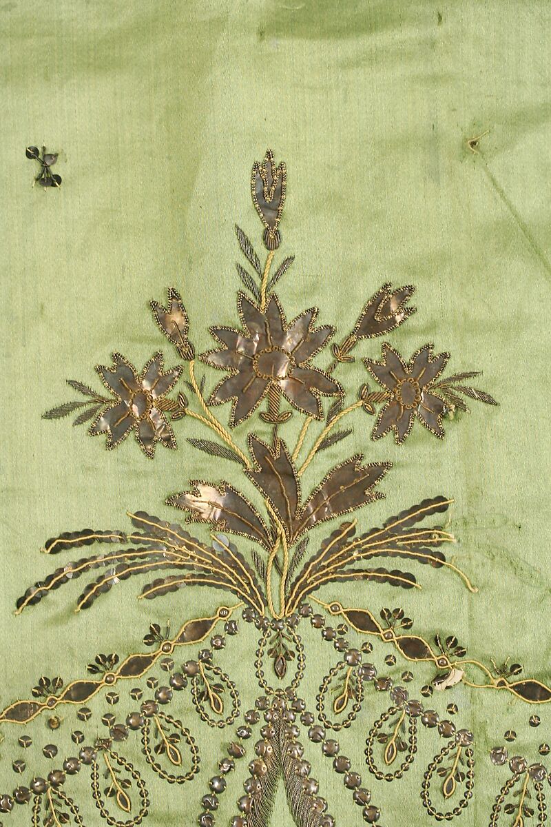 Skirt, Silk, metal thread, French