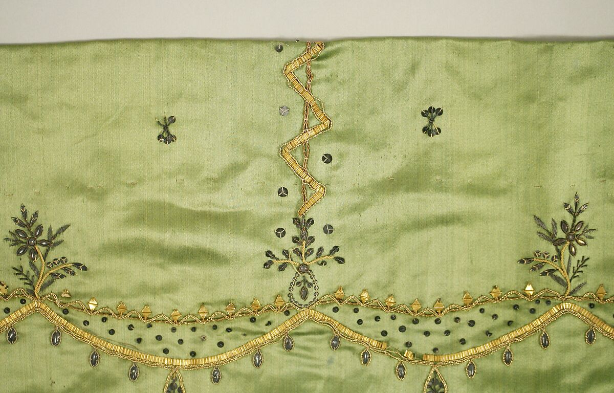 Skirt, Silk, metal thread, French