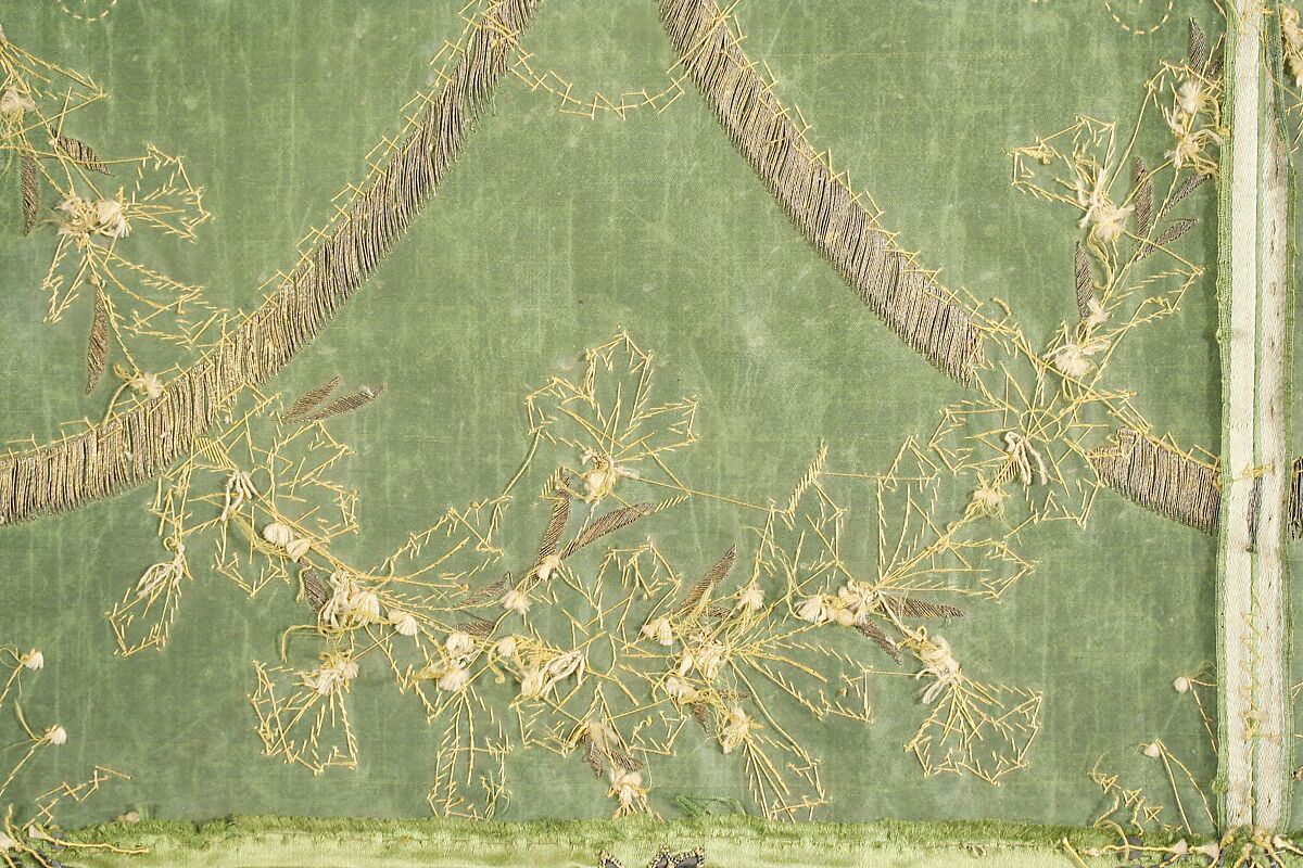 Skirt, Silk, metal thread, French