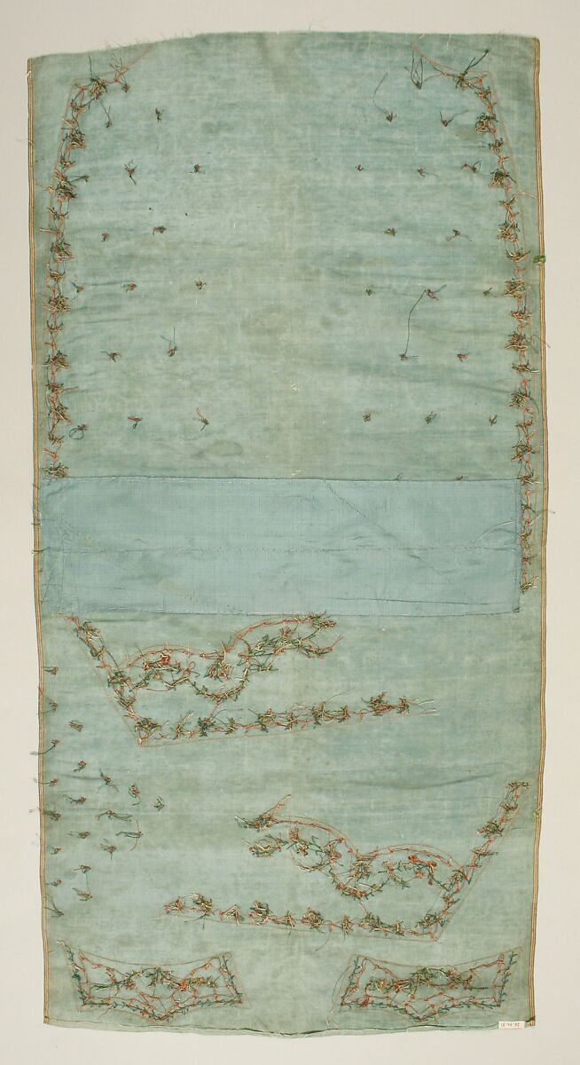 Waistcoat panel, Silk, Italian