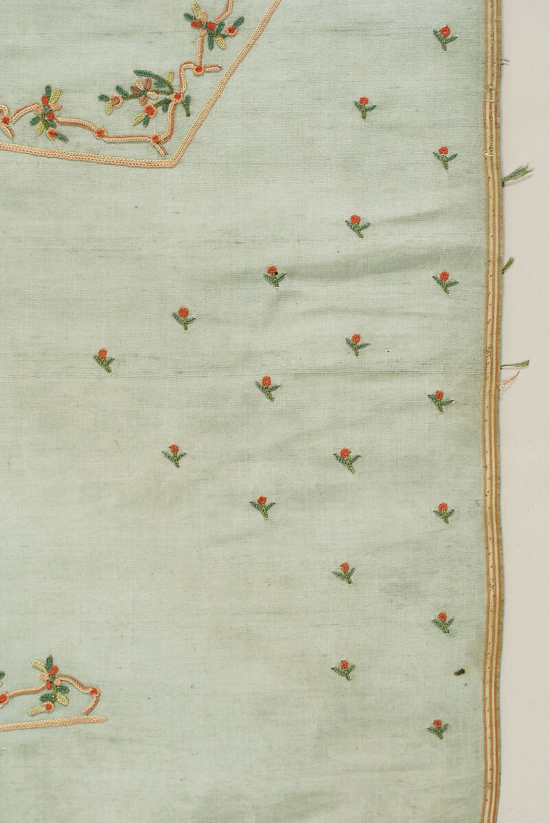 Waistcoat panel, Silk, Italian