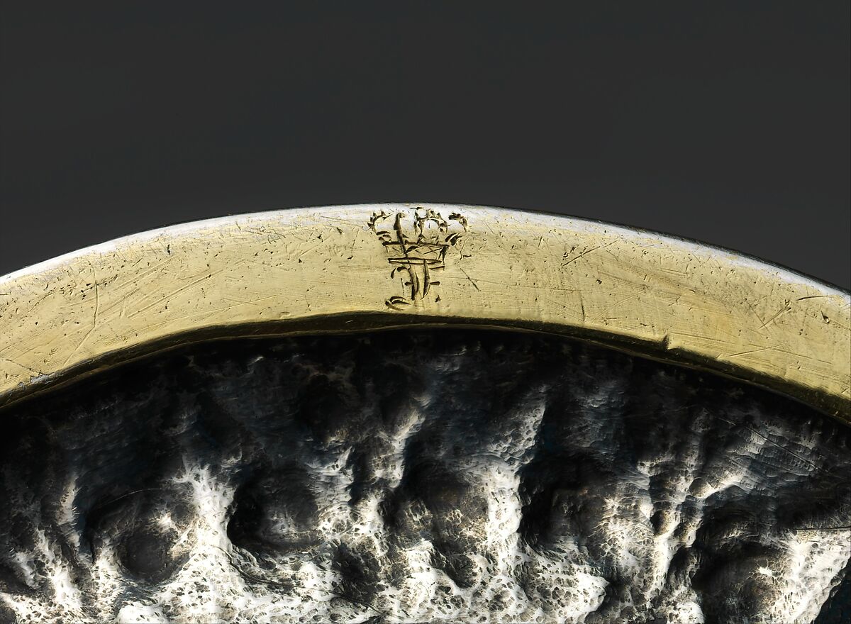 Ceremonial ewer, Silver, gilt; embossed, chased and engraved, Portuguese