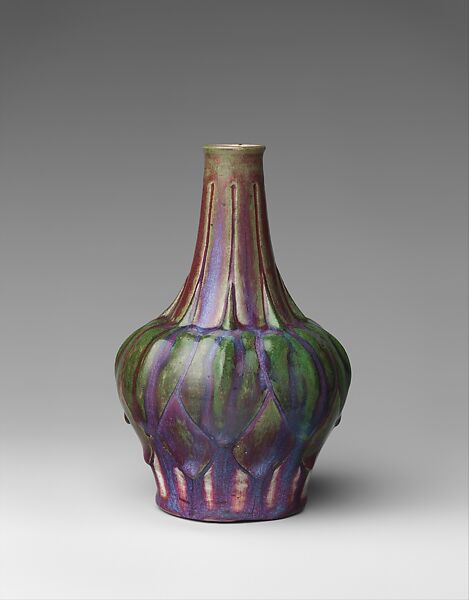 Vase, Auguste Delaherche (French, Beauvais 1857–1940 Paris), Stoneware, French, Paris 