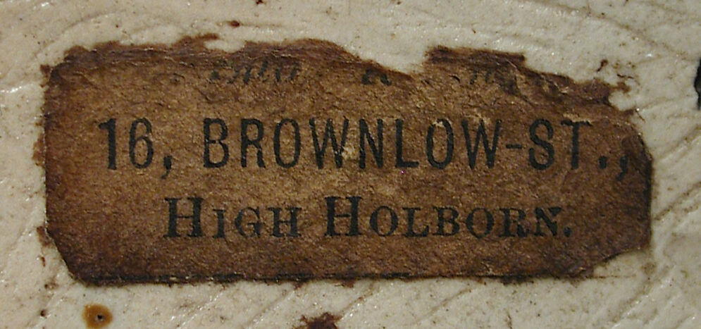 Tall vase with four roundels, R. W. Martin and Brothers (British, 1873–1915), Stoneware, British, Southall, London