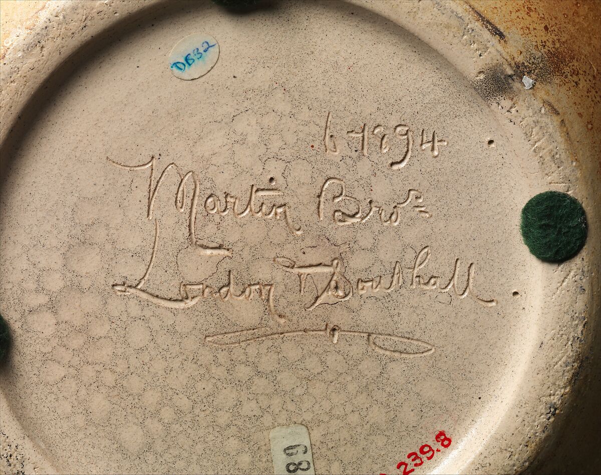 Pot with dragons, R. W. Martin and Brothers (British, 1873–1915), Stoneware, British, Southall, London