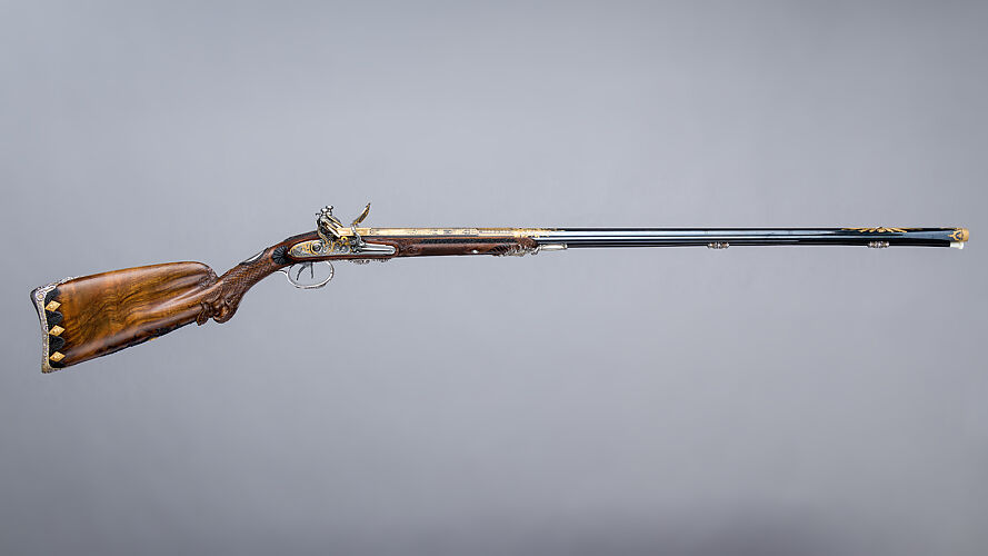 Double-Barreled Flintlock Shotgun