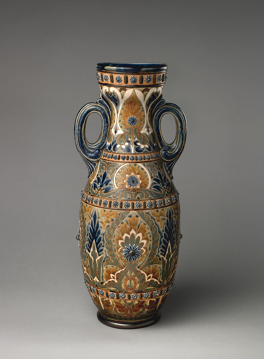 Vase, Frank A. Butler (British), Stoneware, British, Lambeth, London