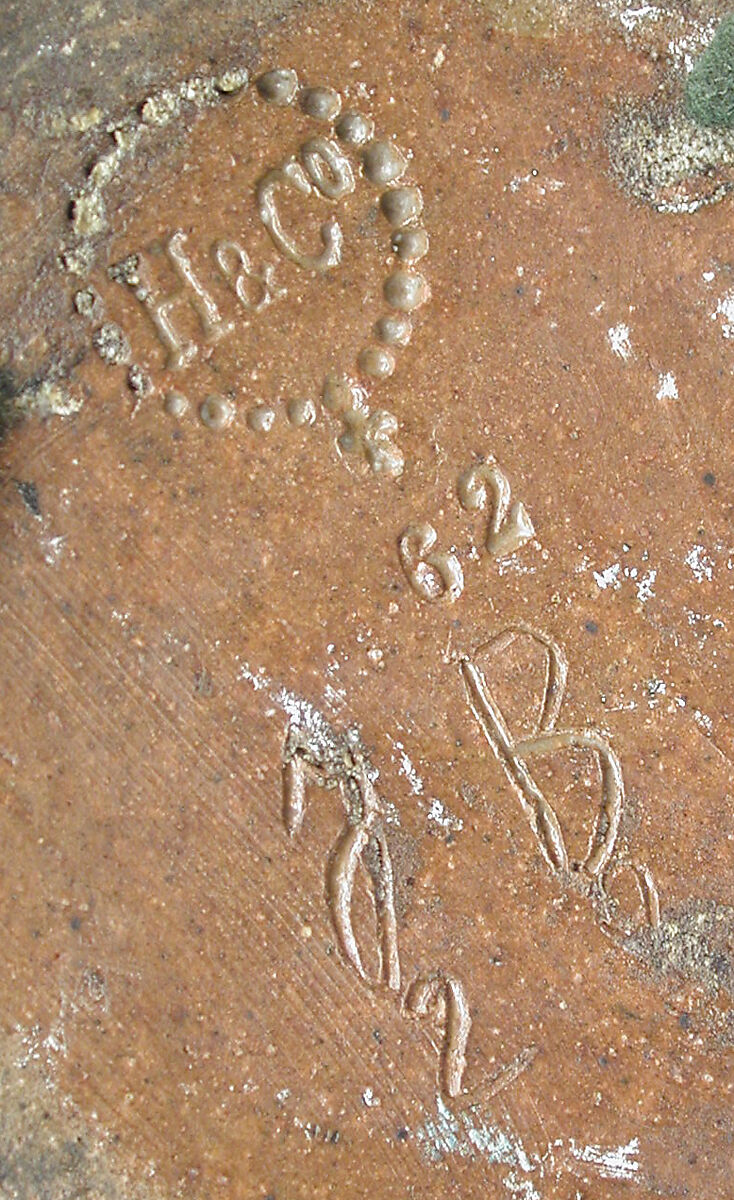 Tankard with woman seated, Haviland &amp; Co. (American and French, 1864–1931), Stoneware, French, Paris