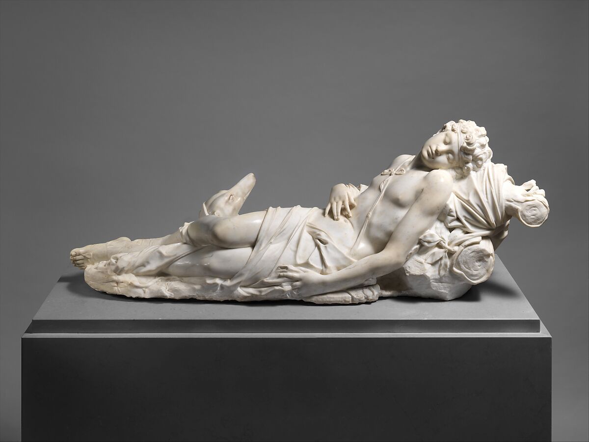Adonis, Antonio Corradini (Italian, Venice 1688–1752), Carrara marble, Italian, Venice 