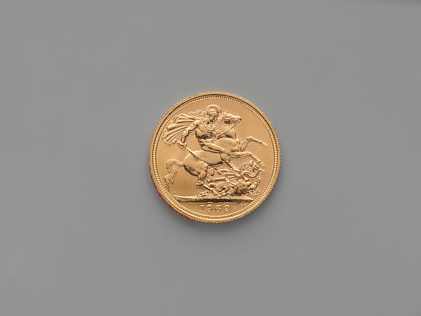 Elizabeth II Sovereign, Medalist (obverse): Mary Gillick, Gold, British