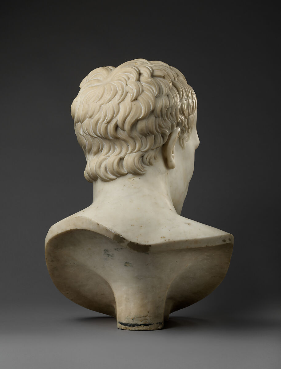Bust of Napoleon, After a model by Antonio Canova (Italian, Possagno 1757–1822 Venice), White marble (probably Carrara), Italian