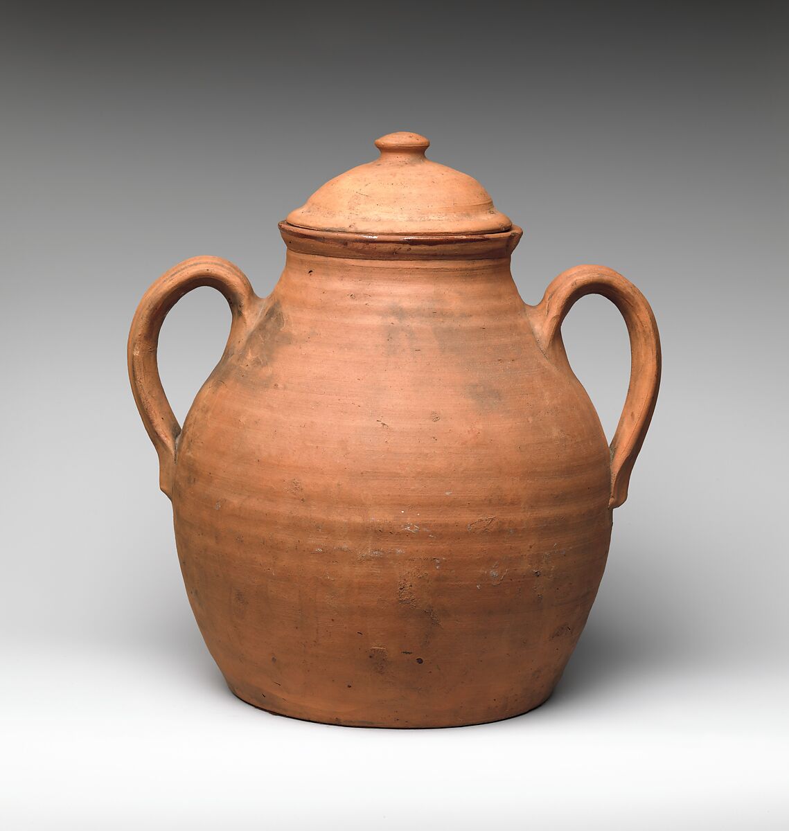 Covered Jar, Earthenware; Redware, American 