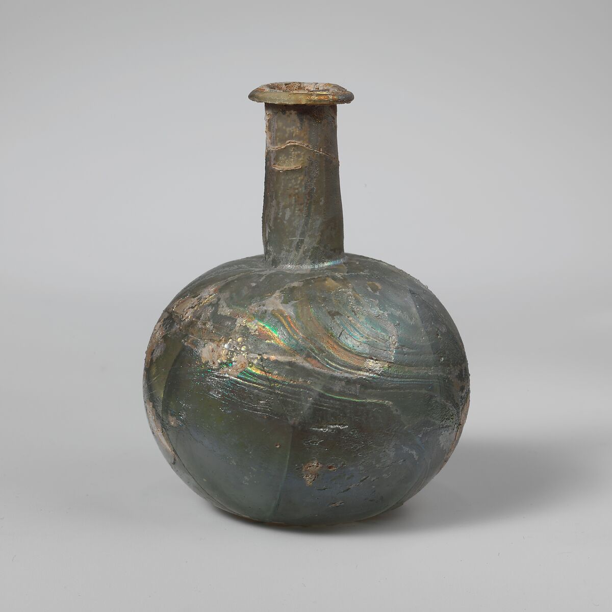 Glass perfume bottle, Glass, Roman 