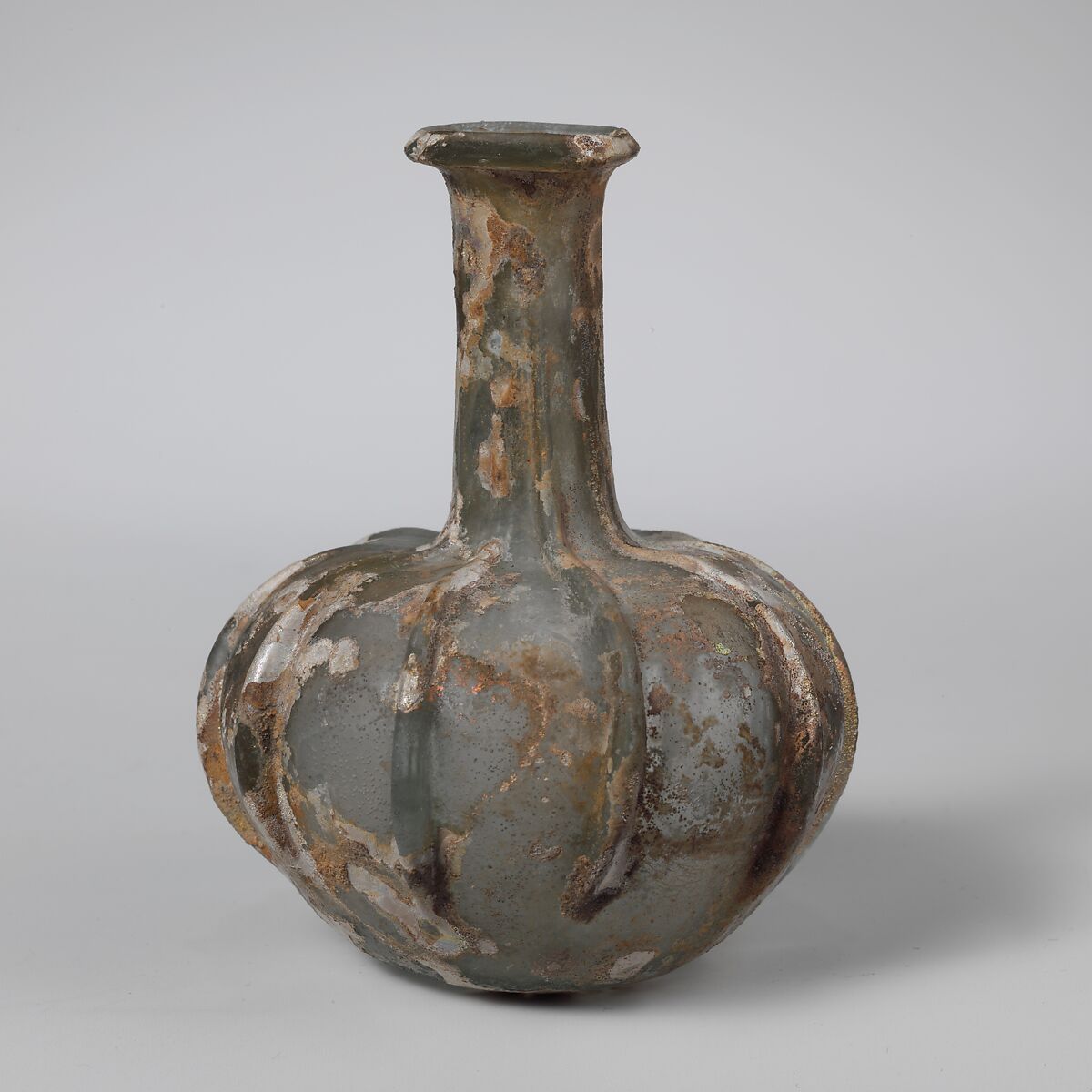 Glass bottle, Glass, Roman 