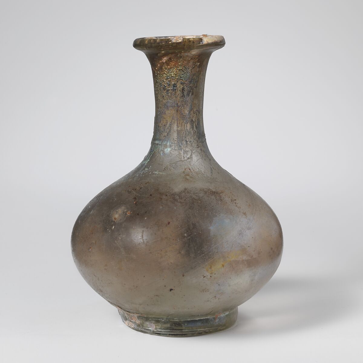 Glass flask, Glass, Roman 