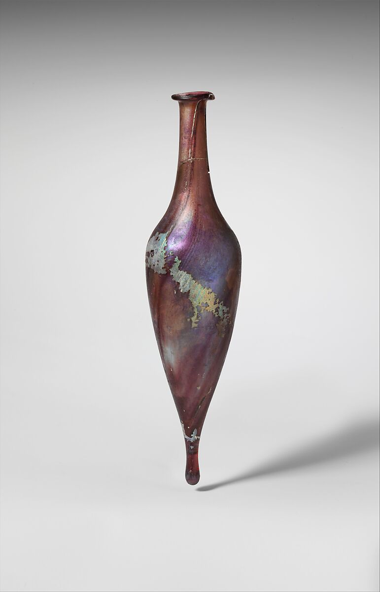Glass perfume bottle, Glass, Roman, Cypriot