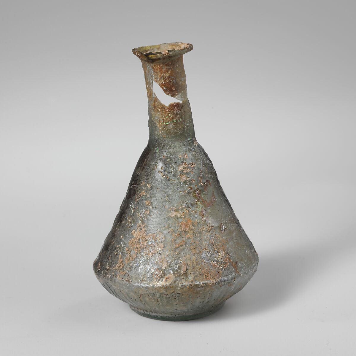 Glass perfume bottle, Glass, Roman 