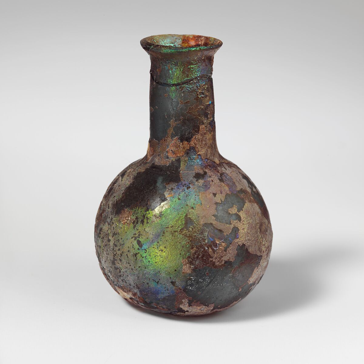 Glass perfume bottle, Glass, Roman 