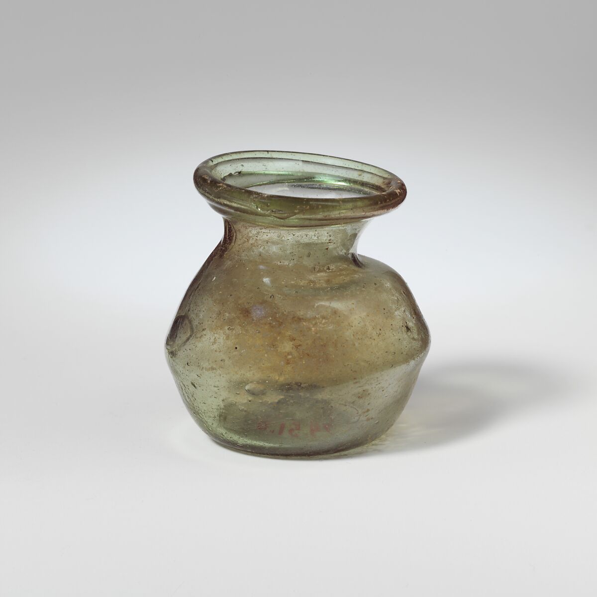 Glass miniature jar, Glass, Roman 