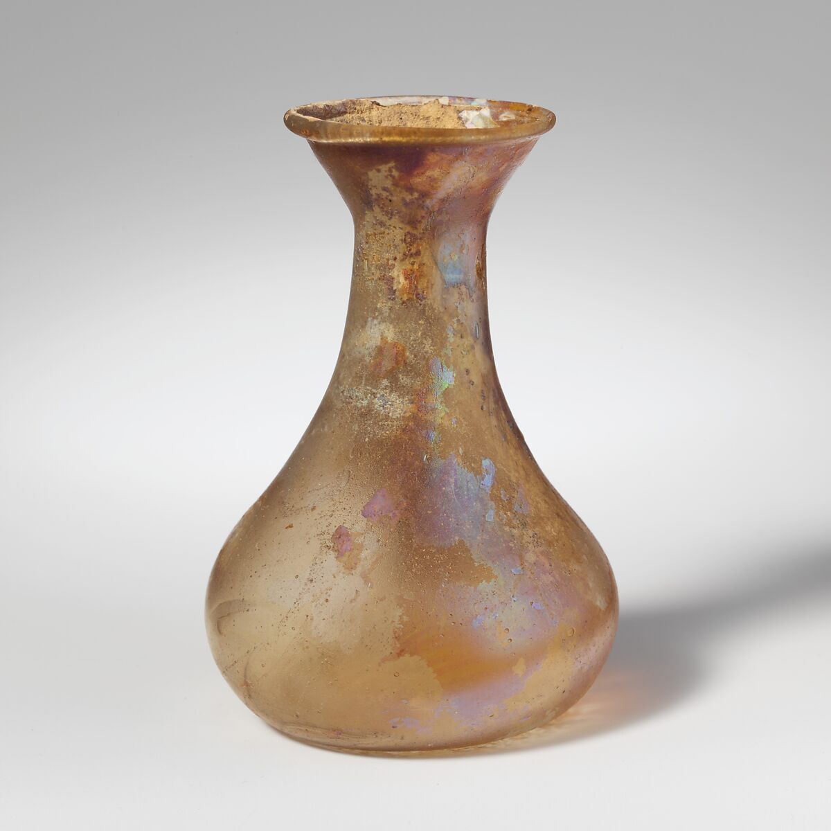 Glass flask, Glass, Roman 