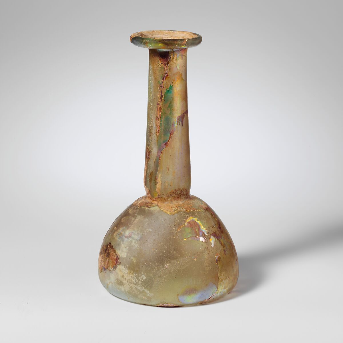 Glass perfume bottle, Glass, Roman 