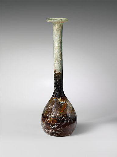 Glass perfume bottle, Glass, Roman 