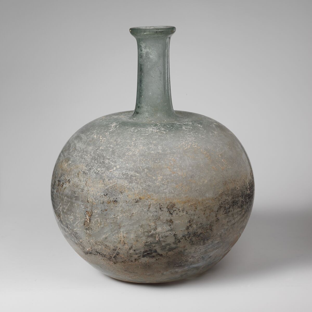 Glass bottle, Glass, Roman 