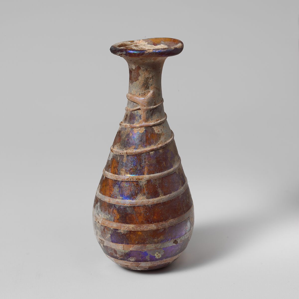 Glass perfume bottle, Glass, Roman 