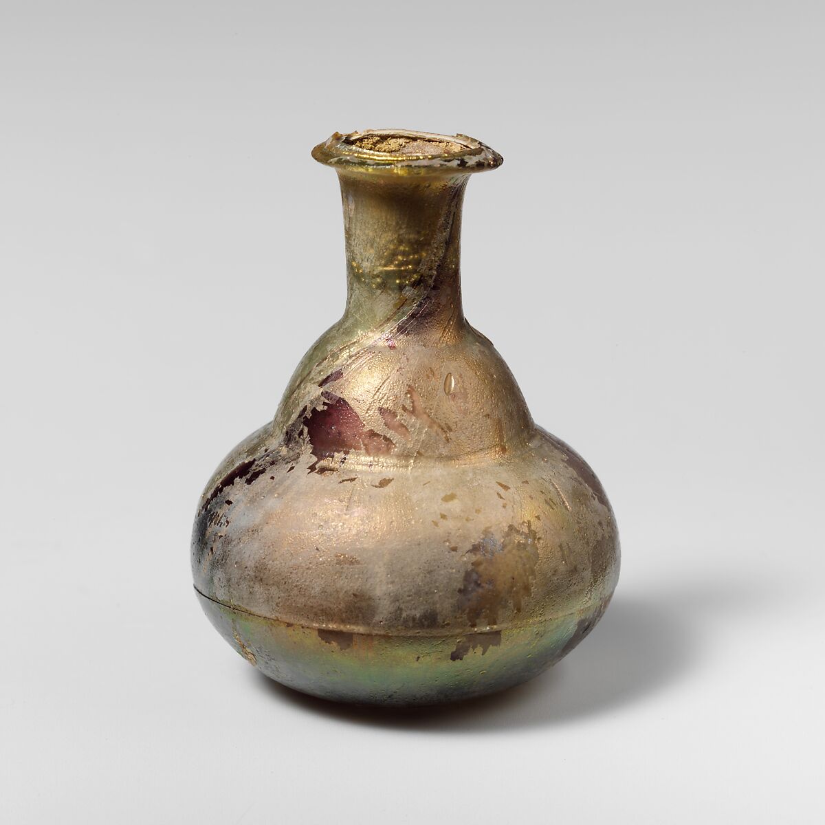 Glass perfume bottle, Glass, Roman 