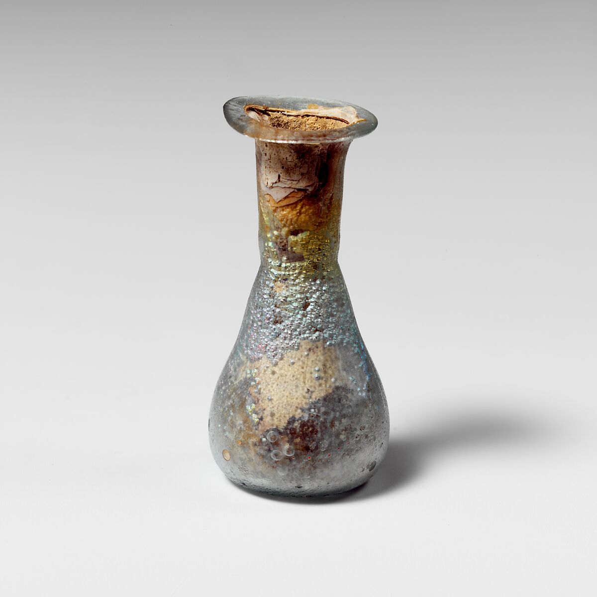 Glass perfume bottle, Glass, Roman 