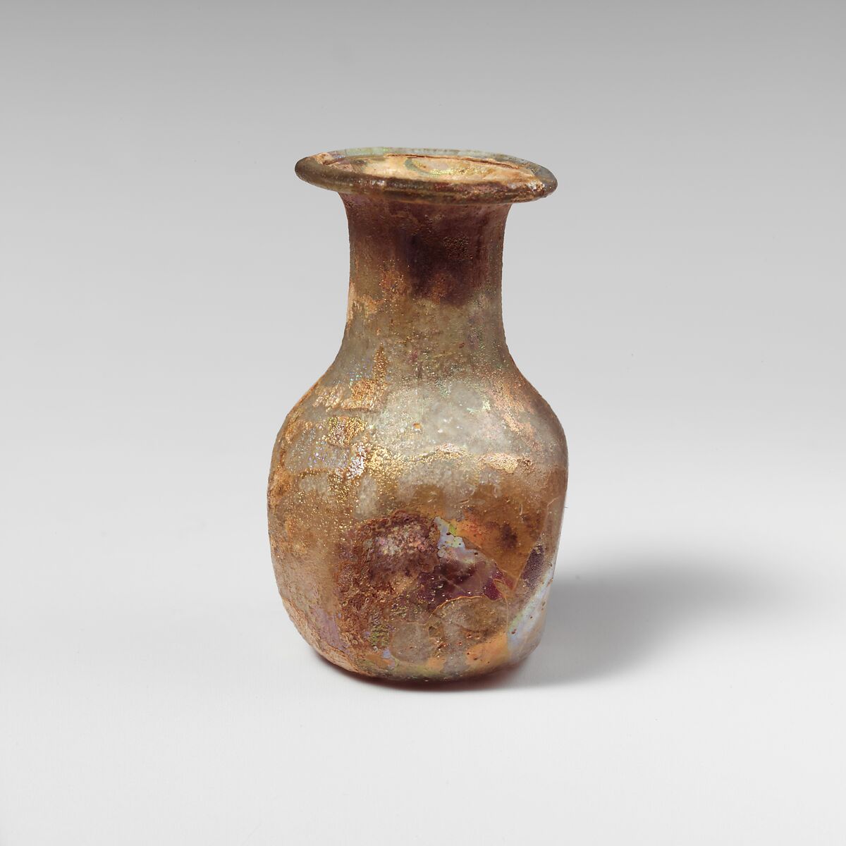 Glass perfume bottle, Glass, Roman 