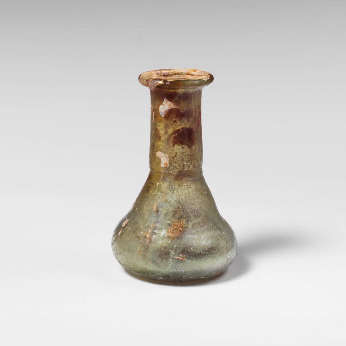 Glass perfume bottle, Glass, Roman 