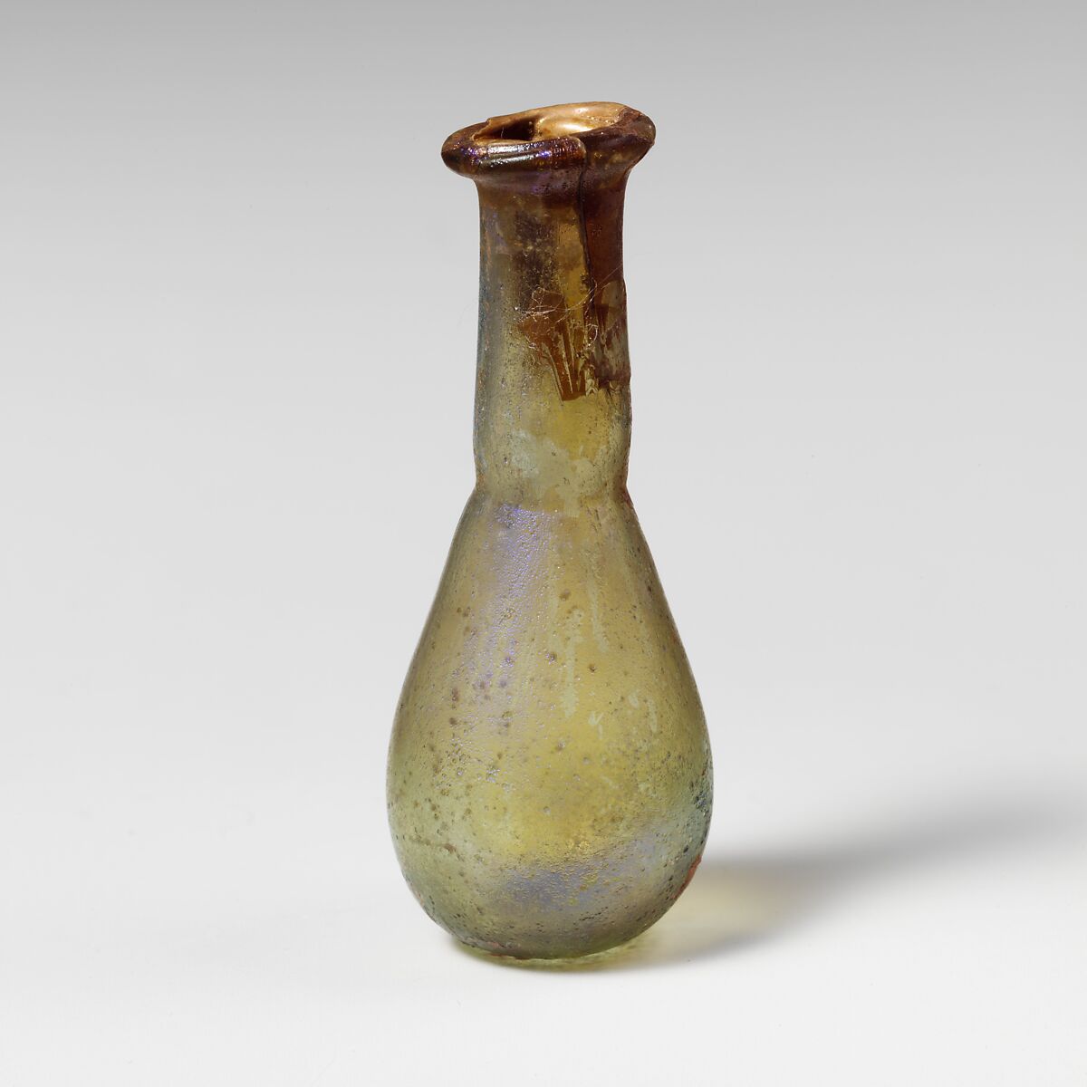 Glass perfume bottle, Glass, Roman 