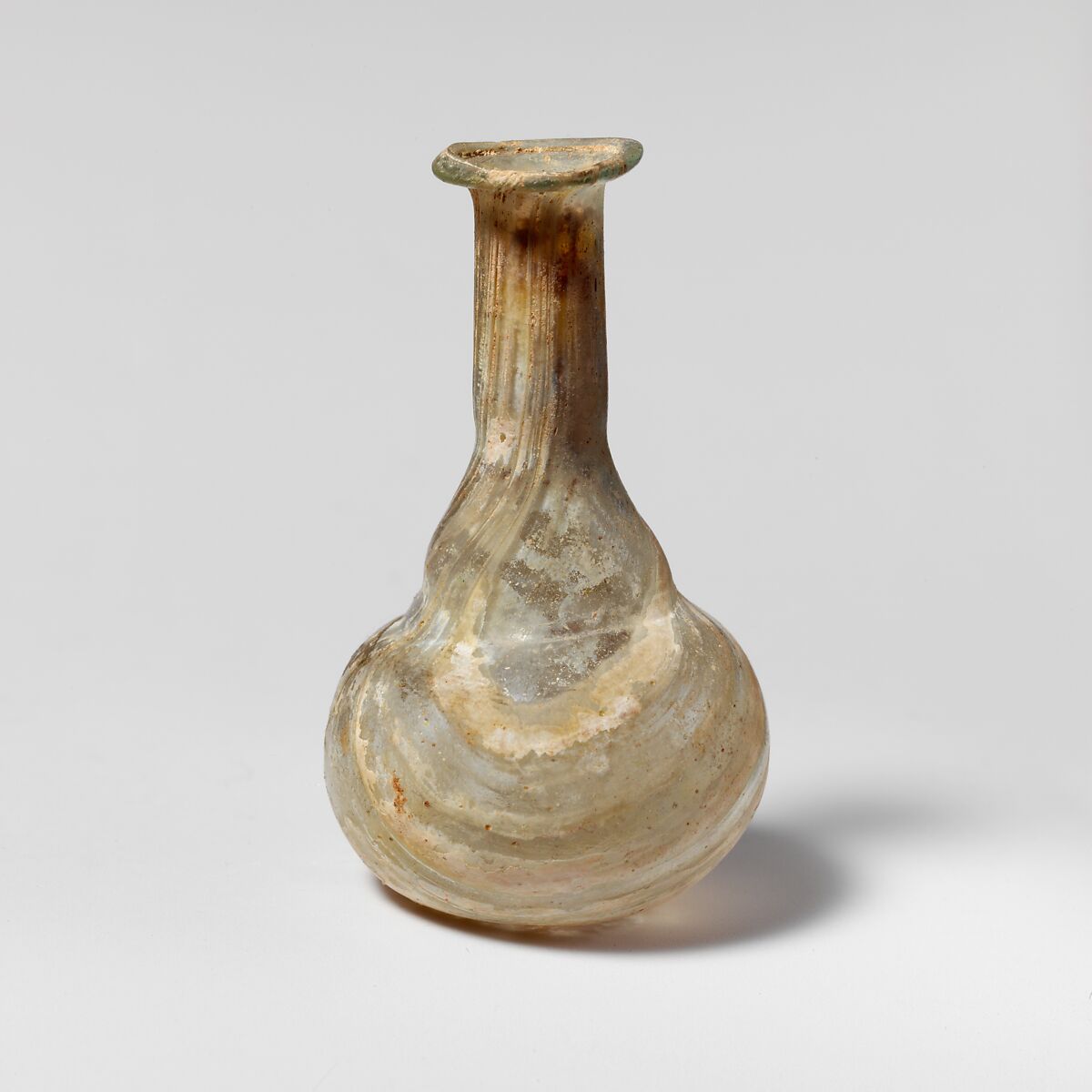 Glass perfume bottle, Glass, Roman 