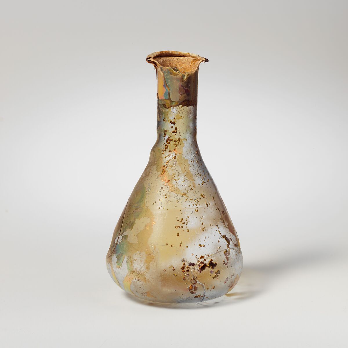 Glass perfume bottle, Glass, Roman 