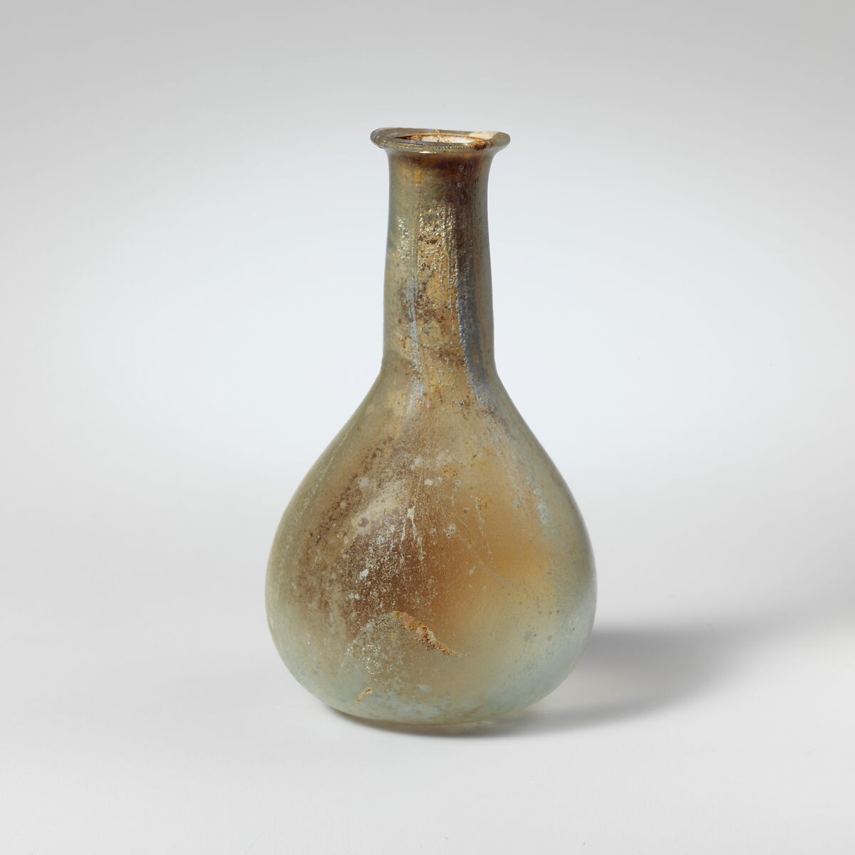 Glass perfume bottle, Glass, Roman 