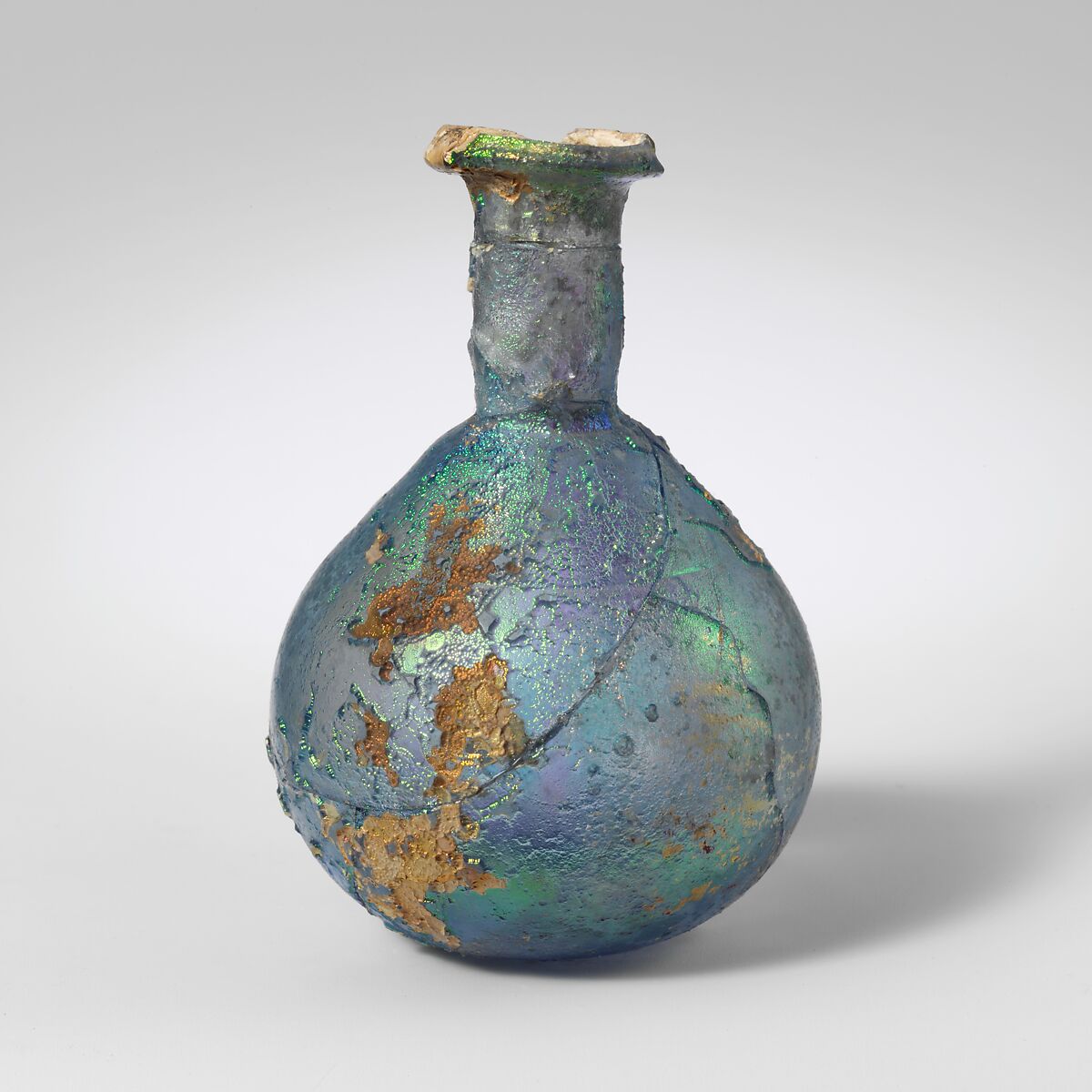 Glass perfume bottle, Glass, Roman 