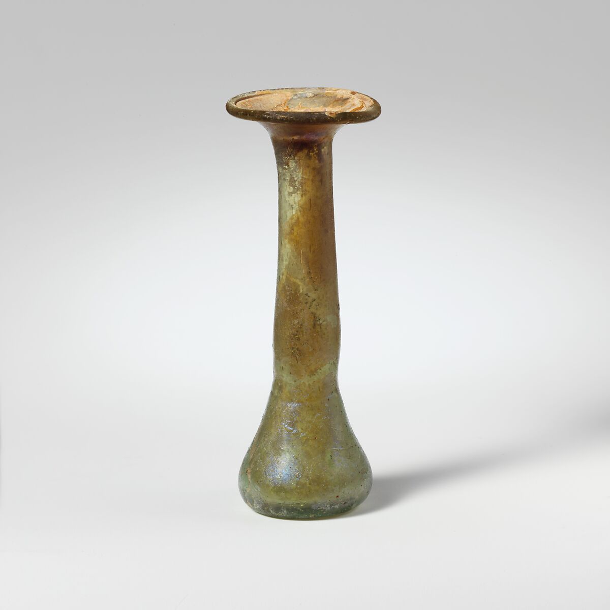 Glass perfume bottle, Glass, Roman 