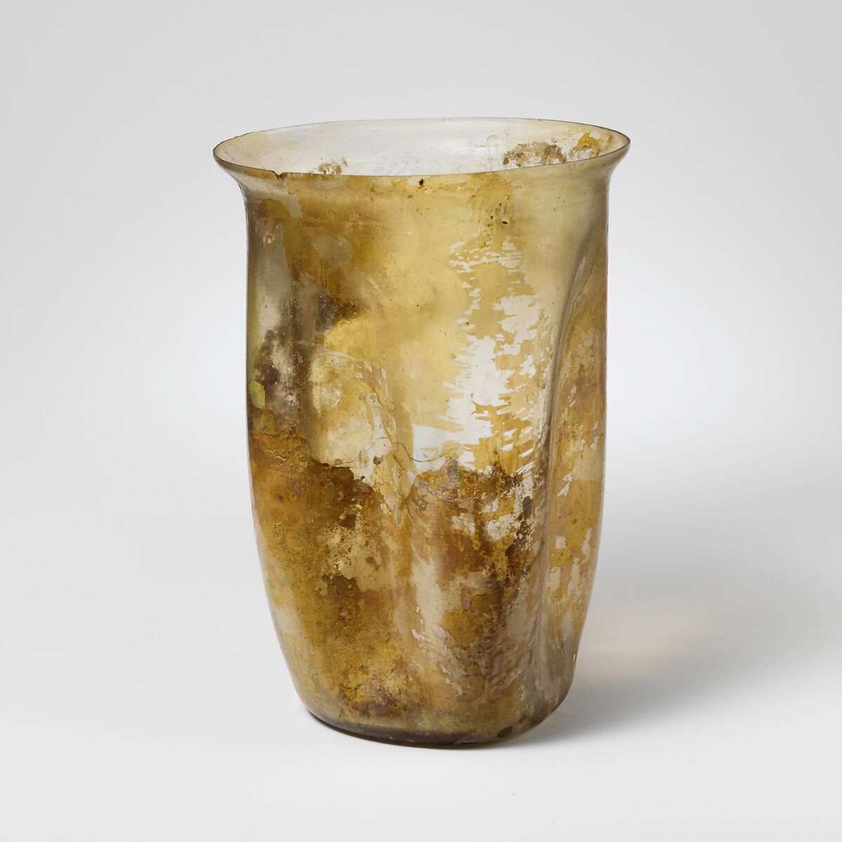 Glass beaker, Glass, Roman 