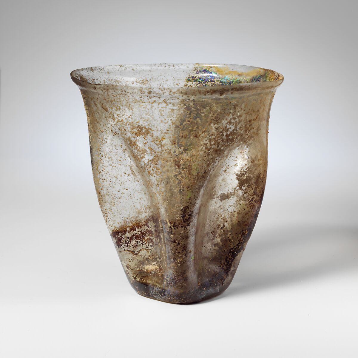 Glass beaker, Glass, Roman 