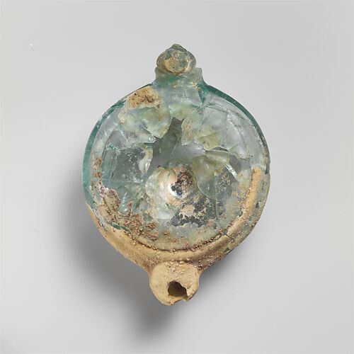 Glass oil lamp